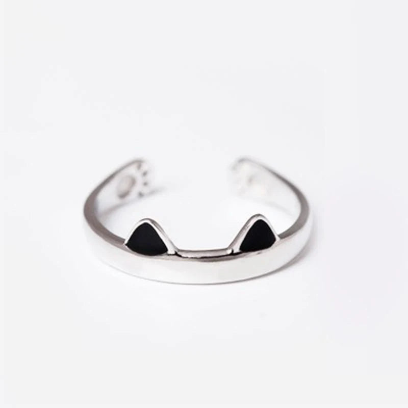 Dragon & Mouse Adjustable Open Ring for Women – Antique Silver Animal Finger Ring, Trendy Fashion Party Jewelry Giftwelry Gift